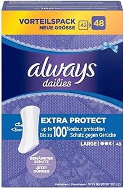 Always Daily Protect Inlegkruisjes voor dames, lang - 48 stuks