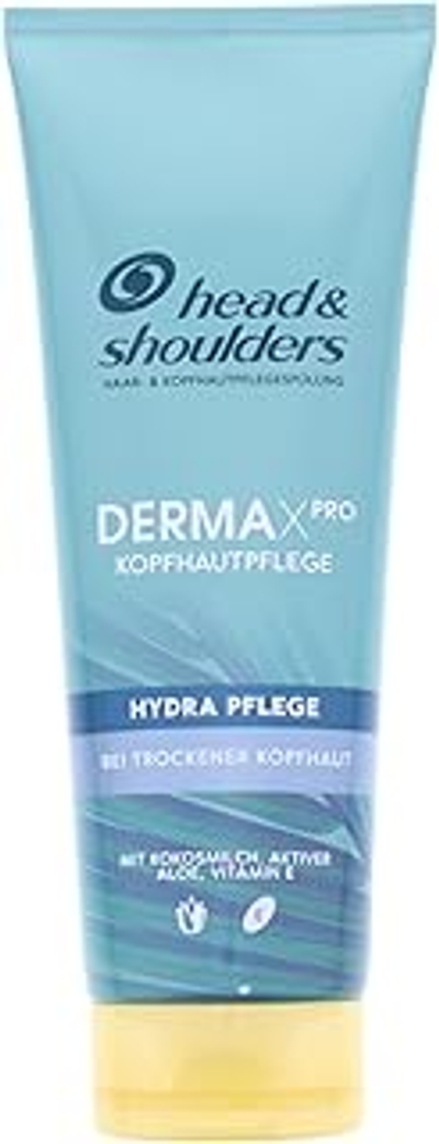 Head & Shoulders Dermaxpro Hydra Verzorgende haar- en hoofdhuidverzorgingsspoeling bij droge hoofdhuid, met kokosmelk, actieve aloë en vitamine E, dermatologisch getest, 220 ml