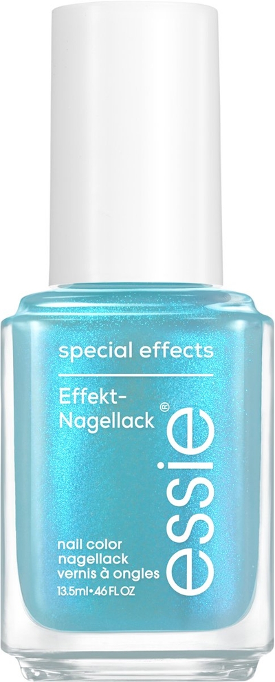 essie riviera rush 45 bikini snapped nagellak - langhoudende glans - special effect - lichtblauw metallic - 13,5ml