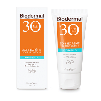 Biodermal Zonnecrème Gezicht Hydraplus SPF30 - 50 ml