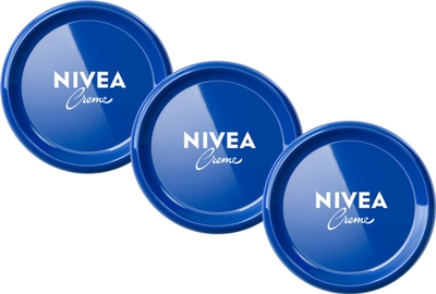 Nivea Crème Pot - Voor Gezicht, Handen en Lichaam - 48H Hydratatie - Bodycrème Alle Huidtypes  - 3 x 200 ml