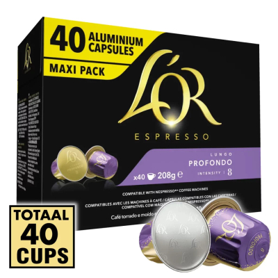 L'OR Espresso Koffiecups Profondo 40 stuks
