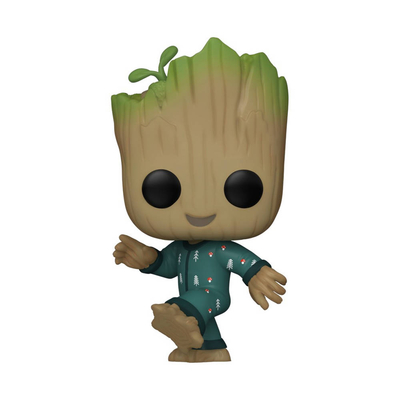Funko I Am Groot - Marvel POP! Groot PJs Dancing 9 cm Verzamelfiguur - Multicolours