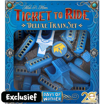 Ticket to Ride 20th Anniversary Deluxe Train set - blauw