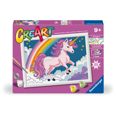 Ravensburger CreArt Schilderen op nummer roze eenhoorn
