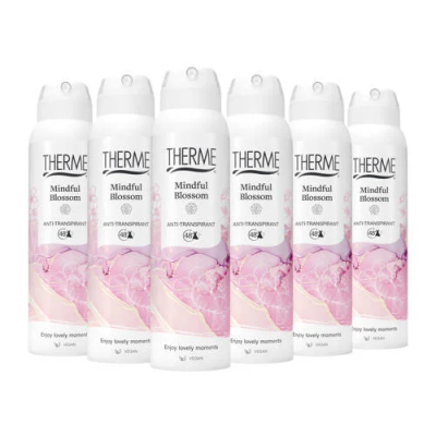 Therme Mindful Blossom Mindful Blossom deodorant - 6 x 150 ml - voordeelverpakking