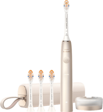 Philips Sonicare DiamondClean Prestige 9900 – Elektrische Tandenborstel - Champagne - Extra Opzetborstels - HX9992/44