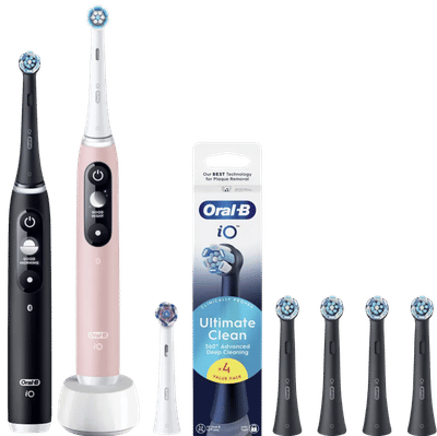 Oral-B iO Series 6N Duo Pack Zwart + Roze Value Pack