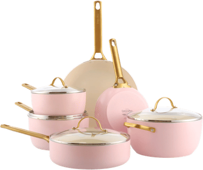 Greenpan Padova Reserve Pannenset 10-delig Blush Pink