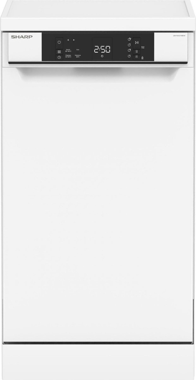 Sharp QWNS1CF49EWEU-vaatwasser-vrijstaand-45cm breed-wit