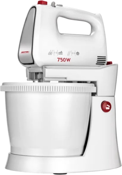 MPM - Mixer met Mengkom 3 Liter - Handmixer - Keukenmixer - Blender - 750W