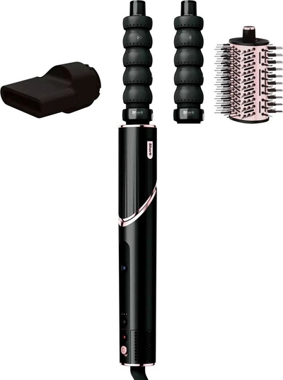 Shark FlexStyle 3-in-1 Multistyler en Föhn met Ovale Borstel, Auto-Krullers en Concentrator - Zwart - HD426EU