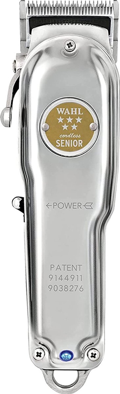 Wahl Metal Cordless Senior Tondeuse - Limited Edition - Incl. Stand - Zilver