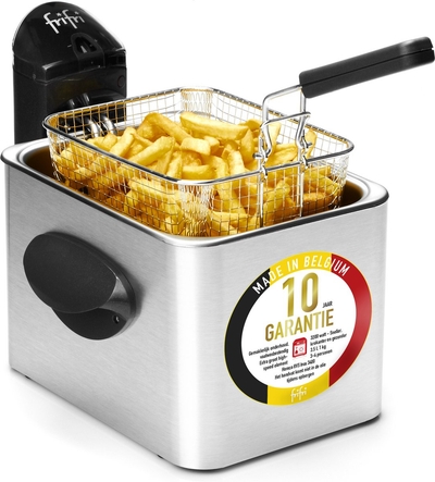 Frifri 5828 - Frituurpan - friteuse - 3,5 liter - koude zone - 3200W - Aluminium - 10 jaar garantie