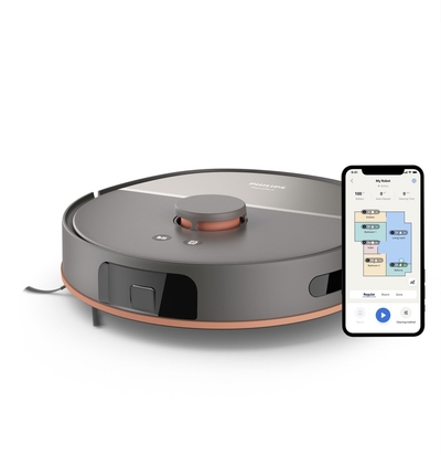 Philips Homerun 5000-serie Robotstofzuiger Met Dweilfunctie - XU5000/10 - 10000 Pa Extreme Zuigkracht - Dubbele Dweilen