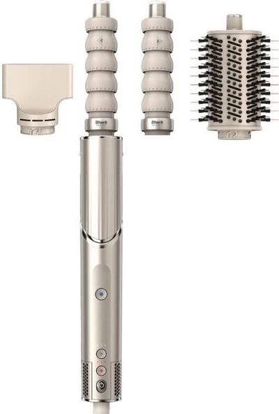 Shark FlexStyle 3-in-1 Multistyler en Föhn met Ovale Borstel, Auto-Krullers en Concentrator - Stone - HD426SLEU