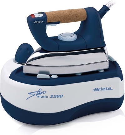 Ariete 6257 /00 Stiromatic - compacte stoomgenerator - 2000 Watt - Aluminium - kurken handvat - Blauw