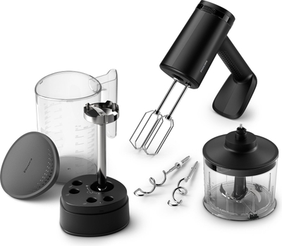 Philips Handmixer Set HR3781/20 - 500 Watt - Incl Hakmolen, Maatbeker, Kneedhaak en Garde/Klopper - Turbofunctie - Vaatwasserbestendig - Zwart