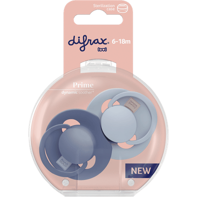 Difrax Fopspeen prime 18+ maanden assorti 2 stuks