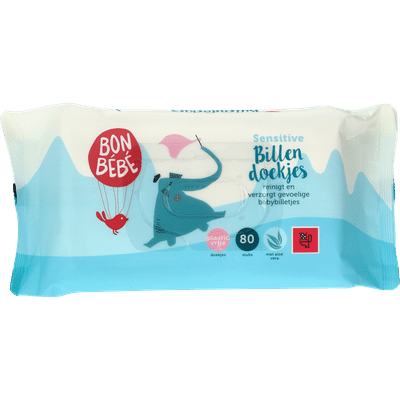 Bonbébé Sensitive billendoekjes - 80 stuks