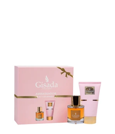 Gisada Ambassador for Women Giftset - 50 ml eau de parfum spray + 100 ml showergel - cadeauset voor dames