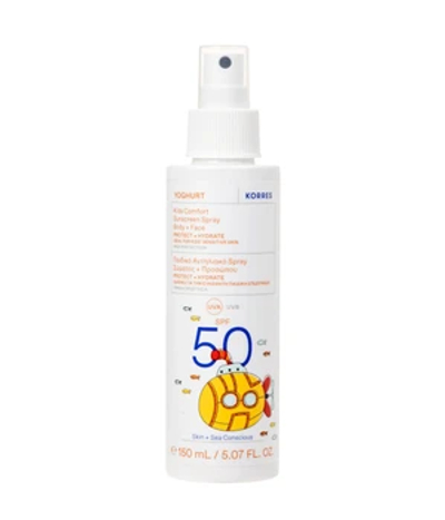 KORRES YOGHURT Komfort Sonnenschutzspray für Kinder für Gesicht & Körper SPF50 Zonnecrème 150 ml