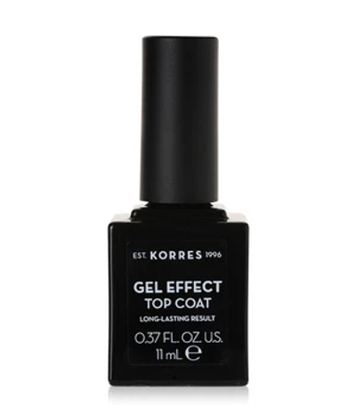 KORRES Gel Effect Sweet Almond TOP COAT Nagellak topcoat 11 ml