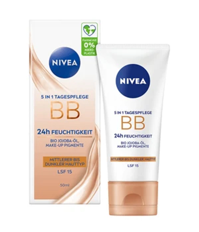 NIVEA 5in1 BB Mittlerer bis Dunkler Hauttyp LSF 15 BB Cream 50 ml