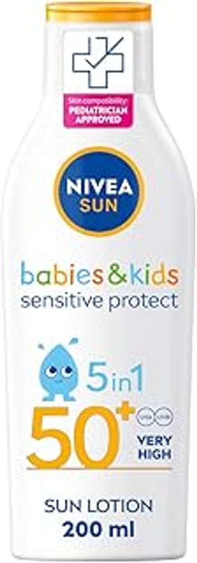 Nivea - Children's sun lotion SPF 50 + Sun Kids Pure & Sensitive Sun Lotion 200 ml - 200ml