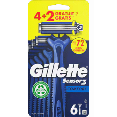 Gillette Sensor 3 wegwerpmesjes - 6 stuks