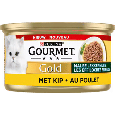 Gourmet Gold Malse Lekkernijen met Kip 85 gram - natvoer katten