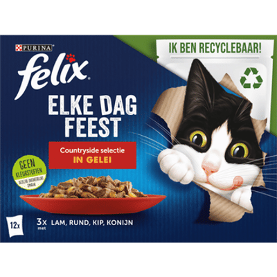 Felix Elke Dag Feest Countryside kattenvoer 12 x 85g - natvoer katten
