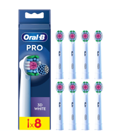 Oral-B 3D White  opzetborstels - 8 stuks