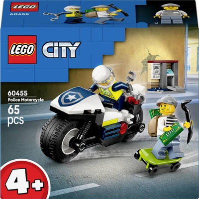 LEGO® CITY 60455 Achtervolging met de politiemotor