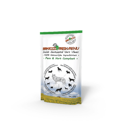 Farm Food Fresh Menu honden natvoer Pens&Hart 125gr - natvoer honden