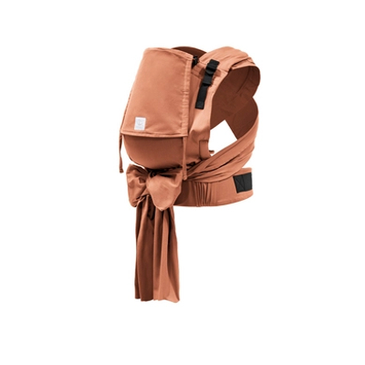 Stokke Limas Carrier Plus, Terracotta - Versie 2023 (OCS) - Babydrager met halve gesp - Drie draagopties - Veilig voor baby's van 1 maand/4 kg tot 18 kg