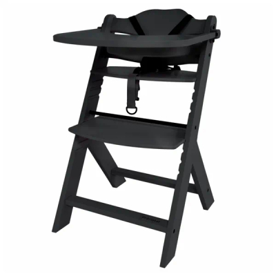 Prénatal Houten Kinderstoel Evan - Meegroeistoel - Vanaf 6 maanden - Zwart