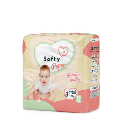 Softy Paper  luiers maat 3 - 90 stuks