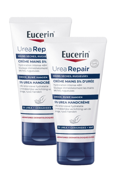 Eucerin Urearepair 5% Urea Handcrème Duoverpakking 2x75 ml