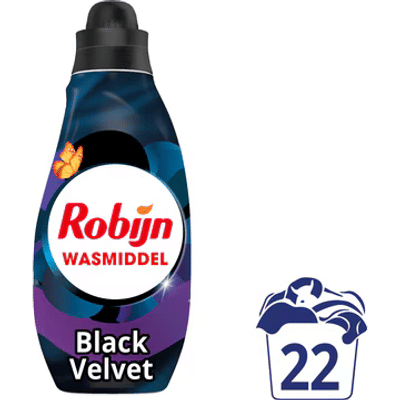 Robijn Black Velvet  wasmiddel zwarte was - 22 wasbeurten