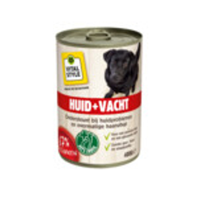 Vitalstyle Huid & Vacht, blik 400 gram - natvoer honden