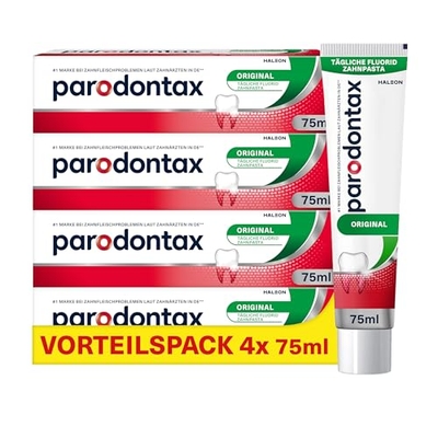 Parodontax Originele tandpasta, 4 x 75 ml tandpasta