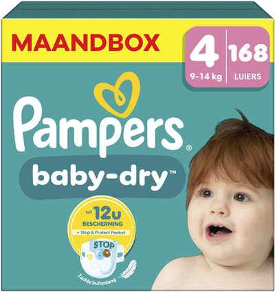 Pampers Baby Dry  luiers maat 4 - 168 stuks