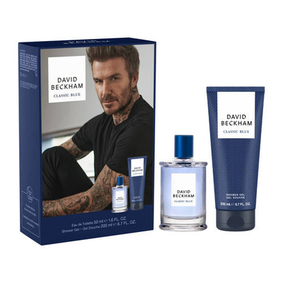 David Beckham Classic Blue geschenkset - eau de toilette 50 ml + douchegel 200 ml