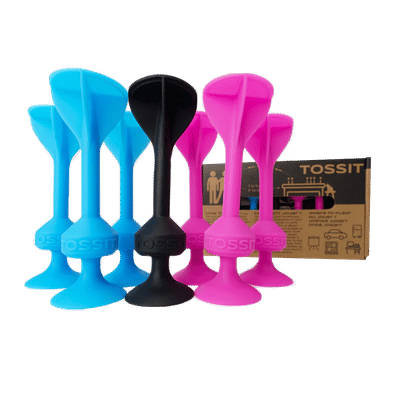 999 Games - Tossit - Starter Pack - Blauw-Roze - Darts - Petanque - Voor binnen en buiten - Onverwoestbaar en gemakkelijk schoon te maken