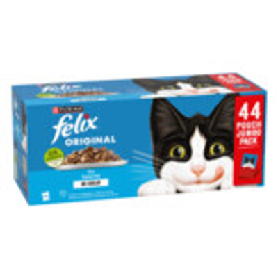 Felix Original in Gelei - Kattenvoer Natvoer - Vis Selectie - 44 x 85g natvoer katten