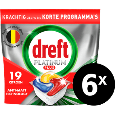 Dreft Plus vaatwastabletten  - 114 wasbeurten