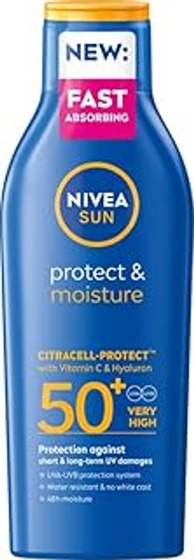 NIVEA SUN Protect & Moisture Zonnebrandlotion SPF 50+ 200 ml