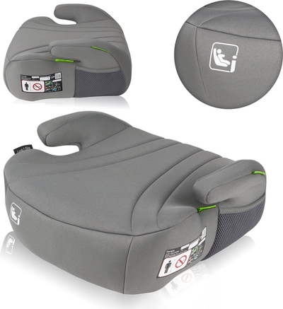 Lionelo Luuk i-Size - Zitverhoger - voor Kinderen ong. 6-12 Jaar - i-Size norm 125-150 cm - Brede zitting met EPE-schuim - Ergonomische armleuningen - Wasbare hoes - Voorwaarts gericht - Licht en universeel