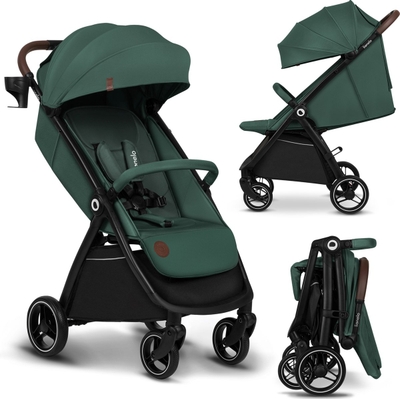 Lionelo Ingrid - Buggy - Kinderwagen tot 22 kg - Grote 360° draaibare wielen - met één hand inklapbaar - grote XXL-afdekking
